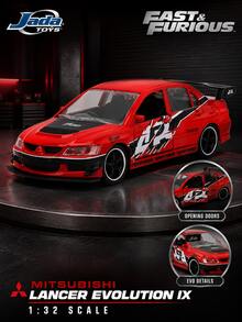 Jada Toys Fast & Furious Mit-Subishi Lancer Evolution IX Die-Cast Model Car 1:32 Scale, Movie Licensed Rally Inspired Sports Sedan Replica, Collectible Display Vehicle For JDM Fans, Enthusiasts And Die-Cast Collectors - Multicolor - View 1