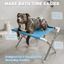 Foldable Pet Grooming Bed, Pet Bathing Stand, Home/Pet Store Cat & Dog Grooming Table - Multicolor - View 2