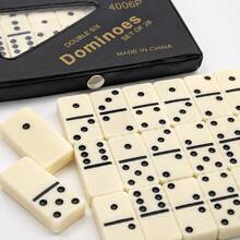 Set Domino Double Six, 28 Buah Permainan Papan Klasik dengan Kotak Penyimpanan Portabel, Ubin Domino Tahan Lama, Cocok untuk Permainan Strategi di Atas Meja, Permainan Papan Keluarga Tradisional, Aktivitas Pesta Interaktif, Hadiah Hiburan Kreatif untuk Teman dan Acara Kumpul-kumpul - MultiWarna - View 4