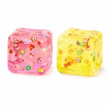 Soft Transparent Fruit Cube Squishy, Jelly Crystal Texture, Squeeze Stress Relief Sensory Toy, Office Desk Decor, Birthday Party Gift - Multicolor - View 14