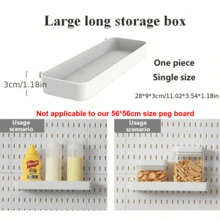 熱銷家居用品，僅與本店洞洞板相容，不相容於任何其他洞洞板。Basic Living 1件裝免鑽孔壁掛洞洞板，多組合套件配件，適用於工作台/廚房/辦公室/手工室/浴室 - 白色 - 查看 21