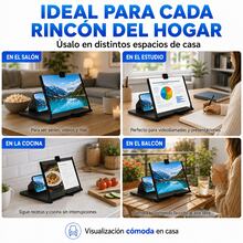 Amplificador de Pantalla para Celular, Lupa Plegable con Efecto de Hasta 10 Pulgadas y Soporte Portátil para Videos, Lectura y Navegación - Rojo - Ver 7