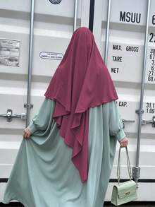 Hijab Polos dan Sederhana untuk Wanita, Cocok untuk Musim Semi, Musim Panas, Musim Gugur, dan Musim Dingin. - MultiWarna - View 4