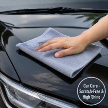 Portable Reusable Cleaning Cloth 10x10 Inches, Microfiber Cleaning Cloth, Dry And Wet Use Kitchen Towel, Lint-Free Rag, Kitchen Essentials, Kitchen Decor, Apartment Essentials, Cleaning Supplies, Home Goods, Home Essentials - Grey - View 2