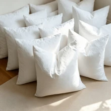 CLSUPER 18/20/21 Inch Square And 14x21 Inch Rectangular Pillow Inserts, Premium Duck & Goose Down Filled Cushion Cores, 100% Down-Proof Cotton Fabric, Ultra Fluffy Soft Quick Rebound, Low Odor Breathable Decorative Pillows, Suitable For Sofa, Bed, Home Decor - White - View 3