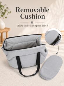 Foldable Portable Pet Carrier Bag, Outdoor One Shoulder Crossbody Bag For Cats And Dogs, Breathable Car Pet Backpack - Multicolor - View 9