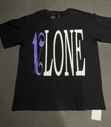 Urban Crew Neck Tee With Purple‑White Big Letter Front Print, T-Rendy Oversize Streetwear T‑Shirt - 黑色 - 查看 11