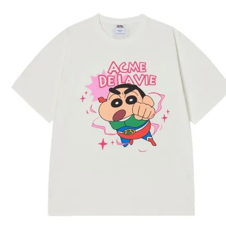 Oferta Destacada 2026: Camiseta Unisex 100% Algodón con Logo, varias opciones de talla, camiseta retro estilo urbano adecuada para planes diarios casuales al aire libre. - Blanco - Ver 1