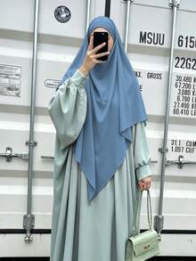 Hijab Polos dan Sederhana untuk Wanita, Cocok untuk Musim Semi, Musim Panas, Musim Gugur, dan Musim Dingin. - MultiWarna - View 2
