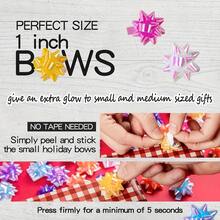 12/24/35/45/56/66/72Pcs Gift Bow Set, Suitable For Holiday Gift Wrapping, Christmas Decoration, Handmade Crafts, Wedding Party, Festival Celebration And Floral Design, Random Colors - Multicolor - View 6