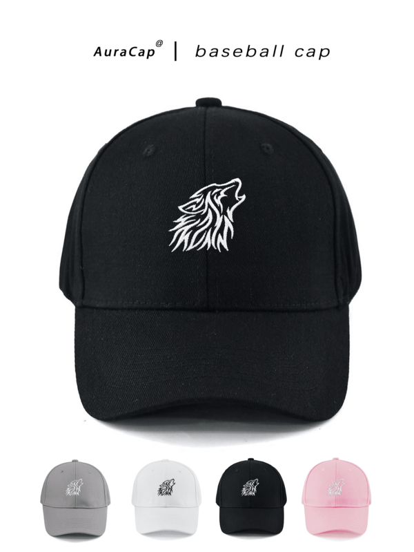 Classic Vintage Y2K Embroidered Wolf Head Halloween Original Baseball Cap Trucker Hat, Unisex Men's And Women's Hat, Suitable For All Seasons Spring Summer Autumn Winter, Perfect Gift For Valentine's Day, Bachelor Party, Father's Day, Mother's Day, Teacher's Day, Back To School, Halloween, Bride, Student, Teacher, Essential For Women's Summer Travel Beach Seaside, Women's Beach Hat, Bride Wedding Essential, Women's Accessories In Pink, Black Puerto Rico Casual Headwear Women's Trucker Hat