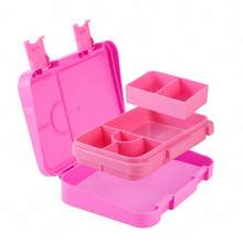 Cartoon Pattern 4-6 Compartment Bento Box, Leak-Proof, Microwave/Dishwasher , Back To School, School Supplies - Multicolor - View 2