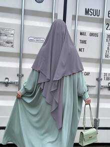 Hijab Polos dan Sederhana untuk Wanita, Cocok untuk Musim Semi, Musim Panas, Musim Gugur, dan Musim Dingin. - MultiWarna - View 18