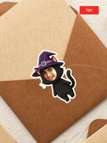 1-54pcs Customizable Halloween Shaped Stickers, Holiday Theme Decorative Stickers, Waterproof PVC Shaped Stickers, Suitable For Home, Window, Gift Packaging, Party Decoration, Atmospheric Decorative Stickers, Suitable For Friends, Family, Party Enthusiasts, Holiday Collectors, Applicable For Halloween Party, Theme Party, Costume Party - Multicolor - View 11