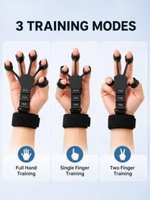 2 Packs Finger Exerciser With Adjustable Resistance – Grip Strength Trainer For Hand, Forearm, And Palm Muscle Building & Recovery. Ideal For Athletes, Musicians, Climbers, And Everyday Hand Fitness. - Multicolor - View 9