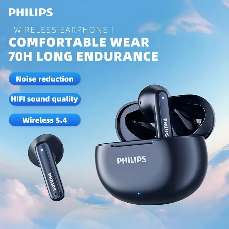 Philips TAT1199 全新無線藍牙耳機－長效電池續航、高品質音效、防汗設計，適合運動、音樂與遊戲