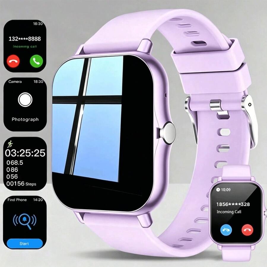 New Full Touch High-Definition Fashion Smart Watch, Supports Wireless Calling (Dialing, Answering), Sports Monitoring, Message Notification, Multi-App Reminder, Compatible With Android And IOS Phones, Perfect Gift For Women - Multicolor - View 1