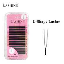 Lashine U型睫毛 12排 2DU 3DU 4DU 5DU M捲度 自然輕盈扇形接睫毛 柔軟輕量三葉草睫毛 快速打造豐盈濃密妝感 - M - 查看 16
