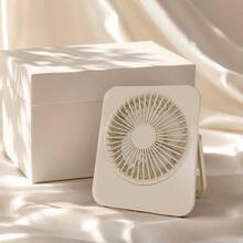 GICOOK Ventilador de escritorio portátil con enchufe USB, diseño plegable ajustable a 180° ultra silencioso, interruptor de control con cable, adecuado para hogar, oficina y viajes, dispositivo de enfriamiento multifuncional, ventilador de enfriamiento ligero - Ventilador de Mesa - Ver 8