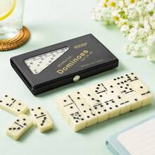Set Domino Double Six, 28 Buah Permainan Papan Klasik dengan Kotak Penyimpanan Portabel, Ubin Domino Tahan Lama, Cocok untuk Permainan Strategi di Atas Meja, Permainan Papan Keluarga Tradisional, Aktivitas Pesta Interaktif, Hadiah Hiburan Kreatif untuk Teman dan Acara Kumpul-kumpul - MultiWarna - View 3
