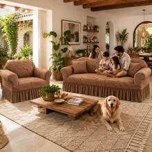 Sofa Slipcovers - Khaki - View 7