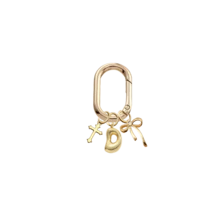 泡泡字母 A-Z 好運吊墜項鍊飾品、鑰匙圈、包包配件，飾有金色十字架與閃亮鑽石蝴蝶結，適用於鑰匙圈、戒指鏈、手提包吊飾、背包吊飾、汽車配件與錢包配件，適合女性日常通勤、購物、商務旅行、派對、宴會，亦是畢業季、開學季、教師節、生日及特殊場合送給女性與女孩的完美禮物 - 彩色 - 查看 20
