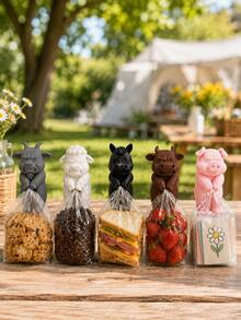 5pcs Magnetic Seal Clips For Refrigerator, Adjustable Magnetic Seal, Cute Farm Animal Design, Durable Plastic Clips, Suitable For Snacks, Grains, Coffee Bags, Kitchen Storage And Organization, Gift For Mom - View 13