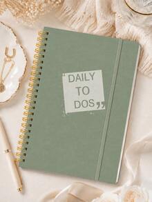 Trees A5 24-Month Weekly & Monthly Planner, 8.15 X 5.71 Inch Green Spiral Bound, Includes Daily To-Do List, Goals, Notes And Colorful Index Tabs, Suitable For Work, Home And Office, Back To School Office Desk Accessories - Green - View 6