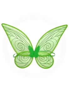 1pc Fairy Wings Transparent Pearlescent Iridescent Elf Wings Holiday Party Performance Back Ornament Princess Angel Wings - A - View 3
