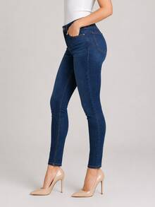 Women's Skinny Jeans - Dark Wash - View 3