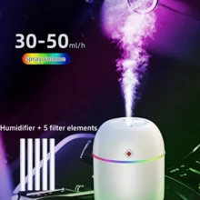 Household Humidifier USB Aroma Diffuser Bedroom Decor Aromatherapy Diffuser Suitable For Student Dorm Car Humidifier Can Be Placed In Car (Battery Or Essential Oil Not Included) - A - View 15