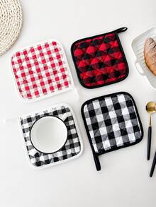 2pcs/Set Thickened Oven Mitt & Pot Holder Set, Heat-Resistant Non-Slip Kitchen Oven Gloves And Insulation Pads Duck-Bill Oven Mitts For Baking, Grilling, Microwave, Air Fryer, BBQ, Hot Pots, Pans, Trays, Home Kitchen & Holiday Cooking,Christmas Gift - View 6