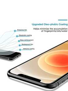 4片裝強化玻璃螢幕保護貼，相容 iPhone 11/12/13/14/15 Pro Max/16 Pro Max/16 Plus/16e/Mini/Plus/SE，日常使用、辦公、居家必備螢幕保護 - 4pcs - 查看 7