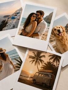 Camera And Photo Frame Custom Photo Printing - High Definition Instant Photos, Upload Your Own Photos To Create Photo Albums, Modern/Vintage Style, Suitable For Film - Multicolor - View 8