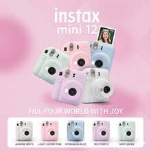 FujiFilm Mini12 Instant Camera 306g Lightweight Body For Easy Carrying Rotating Power On One-Click Mode Switch Optimized Visual Parallax Automatic Exposure Built-In Flash Instant Photo For Daily Recording Camera Or Film Optional - View 1