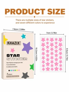 560pcs/1120pcs Star-Shaped Sticker Set, Alcohol-Free, Fragrance-Free, Suitable For All Skin Types, Day And Night Use, Perfect Christmas Gift. Can Be Used To Cover Facial Imperfections And Blemishes, And Decorate The Face. - Star - View 3
