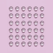 36pcs Cute Crystal Clear Keyboard Keycap Stickers For Girls, Long Nail Typing Helper, Self-Adhesive 3D Raised Nail Protectors, DIY Office Keyboard Decor (Nail-Friendly & Non-Damaging) - View 13