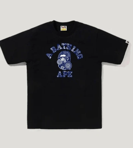 Camiseta unisex urbana para el día a día, estampado en V con boceto de contorno, tejido ligero, top casual oversize de manga corta - Negro - Ver 10
