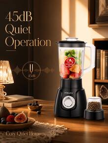 SOKANY 185 Multi-Function Juicer & Blender, Large Capacity, Adjustable Speed, Easy To Clean And Install, One-Touch Operation, Detachable, High Juice Yield, Fast Juicing, Perfect Gift - Black - View 6