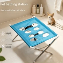 Foldable Pet Grooming Bed, Pet Bathing Stand, Home/Pet Store Cat & Dog Grooming Table - Multicolor - View 7