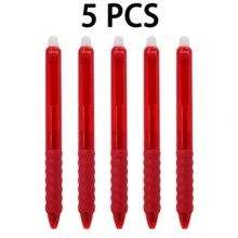 5 Packs Retractable Erasable Gel Pens, 0.5mm Fine Point Click Erasable Pens With Built-In Eraser, Smooth Writing Comfort Grip Pens For Students, School, Office, Notes, Homework & Journaling - Multicolor - View 18