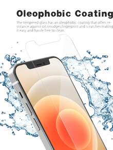 4片裝強化玻璃螢幕保護貼，相容 iPhone 11/12/13/14/15 Pro Max/16 Pro Max/16 Plus/16e/Mini/Plus/SE，日常使用、辦公、居家必備螢幕保護 - 4pcs - 查看 2
