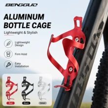 Aluminum Alloy Bicycle Water Bottle Cage, One-Piece Molded Adjustable Fit For Various Beverage Bottles, With Mounting Screws And Tools, 3 Colors Available - Multicolor - View 1