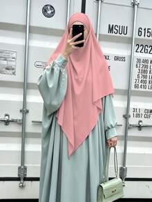Hijab Polos dan Sederhana untuk Wanita, Cocok untuk Musim Semi, Musim Panas, Musim Gugur, dan Musim Dingin. - MultiWarna - View 16