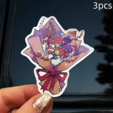 Mushroom Bouquet, Quirky And Cute, Gentle And Unique, Waterproof Vinyl Sticker - Durable Smooth Surface, Self-Adhesive Bumper Sticker, Suitable For Cars, Windows, Laptops, Trucks, Water Bottles - Multi-Functional Durable Design, Car Sticker - Vinyl - View 12