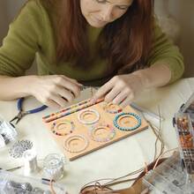 DIY Jewelry Making Beading Board, Bracelet Size Measurement & Layout Board (Inch Version), Beading Design Tray Tool, Multi-Size Bracelet Making Board, Suitable For Making Bracelets, Necklaces, Jewelry Accessories, Adult Creative Gift, Portable Beading Storage Station - One Size - View 6