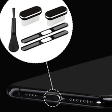 USB‑C Dust Plug Protector Kit, Adhesive Metal Anti‑Dust Mesh Stickers With Cleaning Brush, Charging Port & Earpiece Speaker Hole Dust‑Proof Cover Compatible With Iphone Series, For Type‑C Mobile Phones, Daily Phone Maintenance Accessories - Multicolor - View 8