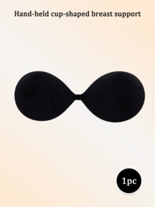 1pc Palm-Shaped Adhesive Bra, Seamless Push-Up Bra, Backless & Strapless Bra, Invisible Self-Adhesive Bra, Front-Clasp Design Bra, Adhesive Bra Pads Suitable For Backless Dresses And Vacation Wear For Women. Natural Lift & Adhesive Technology - With Clasp Design. - Multi-color - View 14