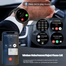 Smartwatch Unisex dengan Layar Bundar HD 1,5 Inci; Mendukung Panggilan Nirkabel, Asisten Suara, dan Berbagai Mode Olahraga; Kompatibel dengan Perangkat iOS dan Android - Hadiah Ideal untuk Teman dan Keluarga. - View 3