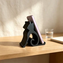 1pc Cat-Shaped Phone Stand, Cute Phone Holder, Desktop Phone Stand, Universal Smartphone Stand, Suitable For Phone 18/17/16/15/14/13, Android Phones, Home Office Desktop Accessories - Multicolor - View 10